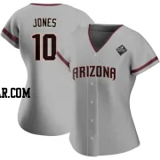 Adam Jones Women's Arizona Diamondbacks Gray Authentic Road 2023 World Series Jersey