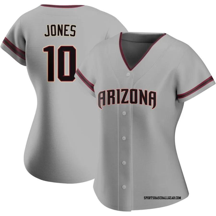 Adam Jones Women's Arizona Diamondbacks Gray Authentic Road Jersey