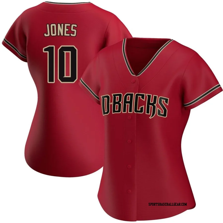 Adam Jones Women's Arizona Diamondbacks Red Authentic Alternate Jersey