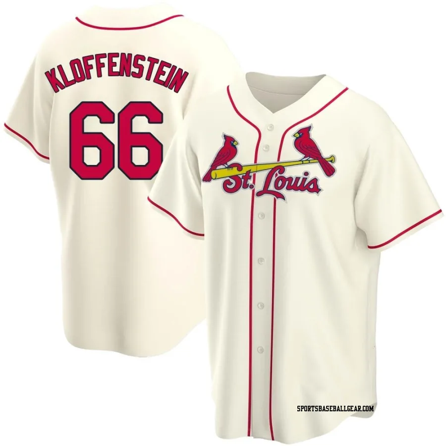 Adam Kloffenstein Youth St. Louis Cardinals Cream Replica Alternate Jersey