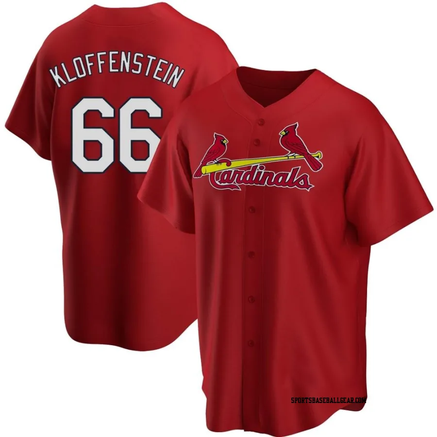 Adam Kloffenstein Youth St. Louis Cardinals Red Replica Alternate Jersey