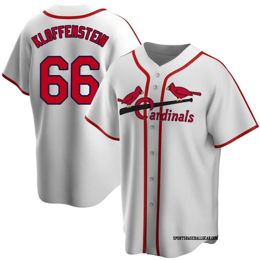 Adam Kloffenstein Youth St. Louis Cardinals White Home Cooperstown Collection Jersey