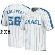 Adam Kolarek Men's Israel Baseball White Replica 2023 World Baseball Classic Jersey