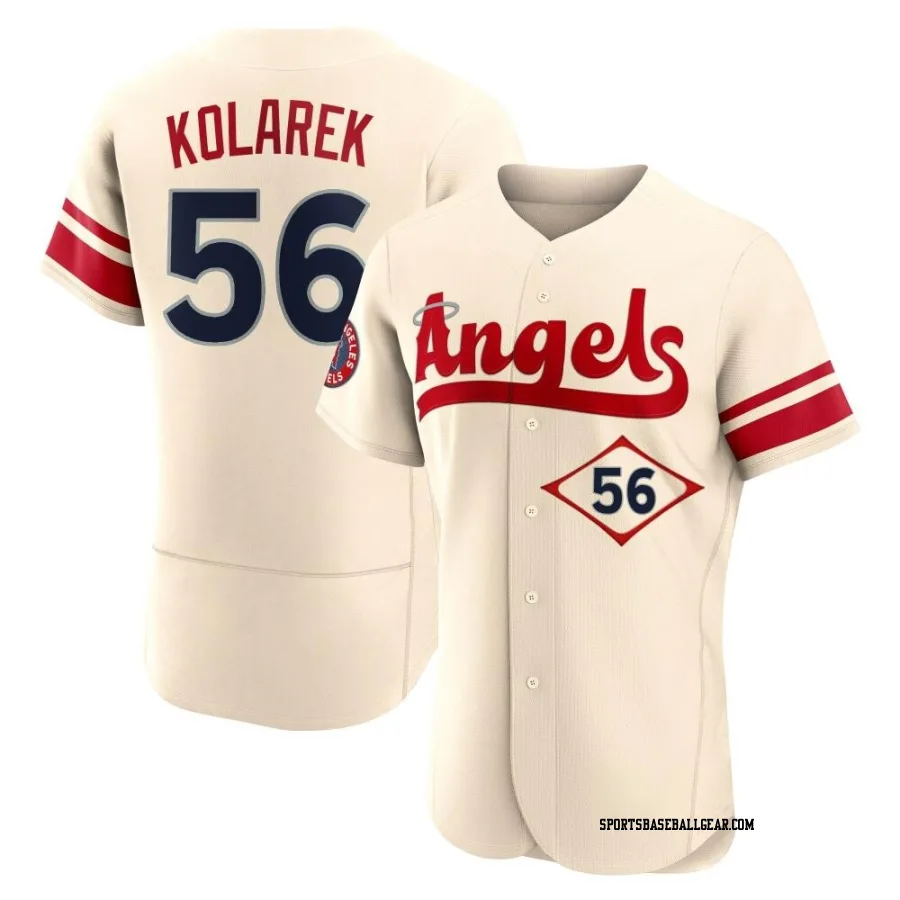 Adam Kolarek Men's Los Angeles Angels Cream Authentic 2022 City Connect Jersey