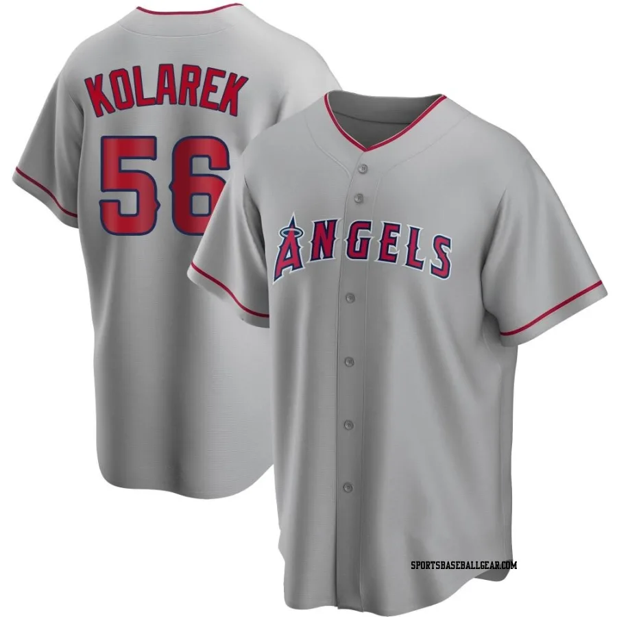 Adam Kolarek Men's Los Angeles Angels Replica Silver Road Jersey