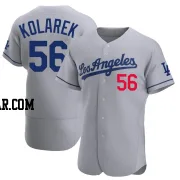 Adam Kolarek Men's Los Angeles Dodgers Gray Authentic Away Jersey