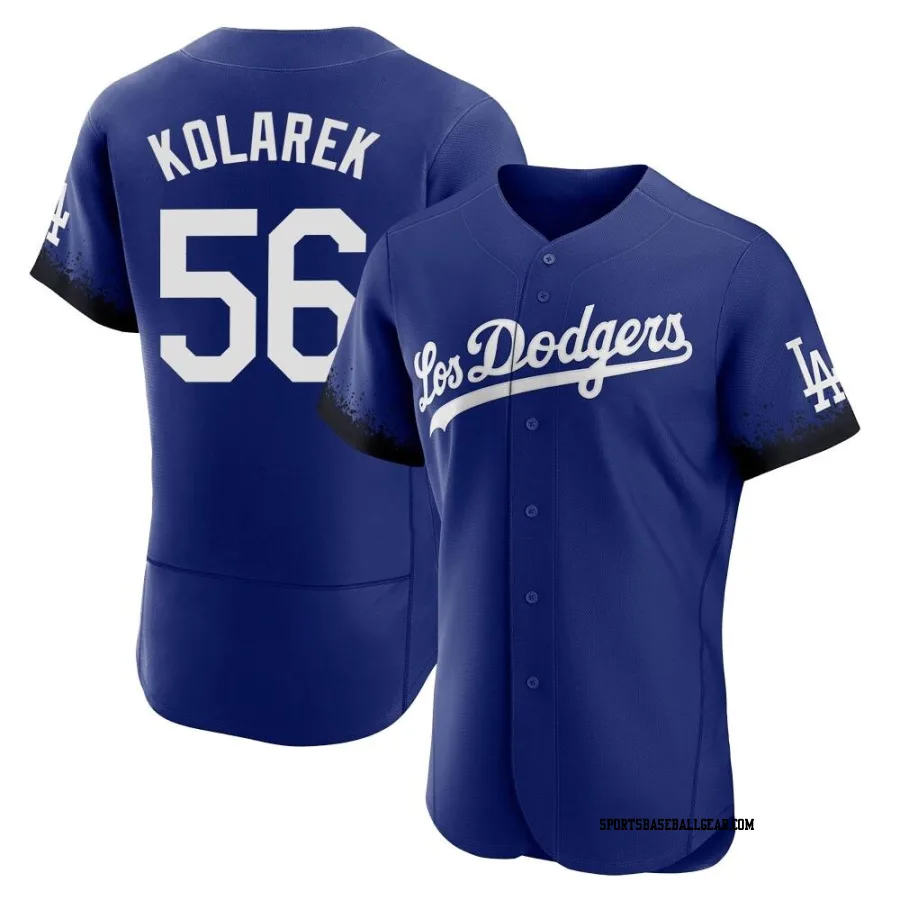 Adam Kolarek Men's Los Angeles Dodgers Royal Authentic 2021 City Connect Jersey