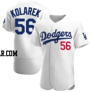 Adam Kolarek Men's Los Angeles Dodgers White Authentic Home Jersey