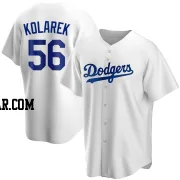 Adam Kolarek Men's Los Angeles Dodgers White Replica Home Jersey