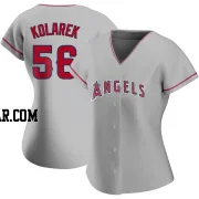 Adam Kolarek Women's Los Angeles Angels Authentic Silver Road Jersey