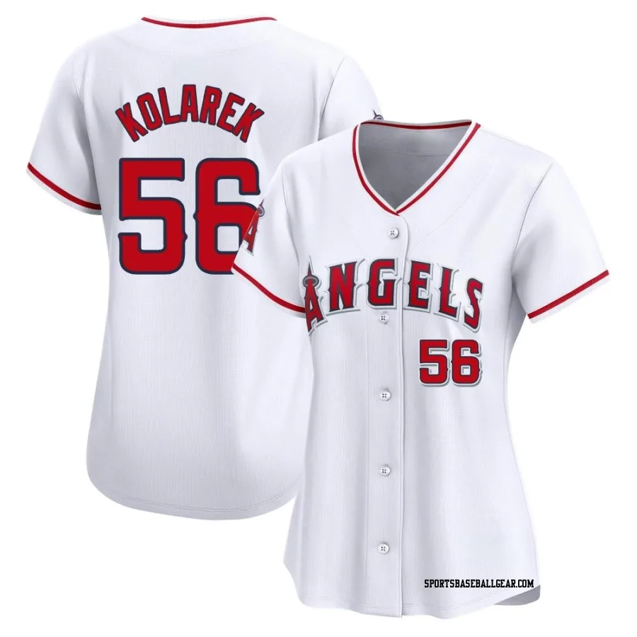 Adam Kolarek Women's Los Angeles Angels White Limited Home Jersey