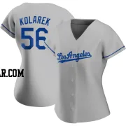 Adam Kolarek Women's Los Angeles Dodgers Gray Authentic Road Jersey