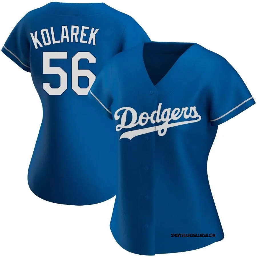 Adam Kolarek Women's Los Angeles Dodgers Royal Authentic Alternate Jersey