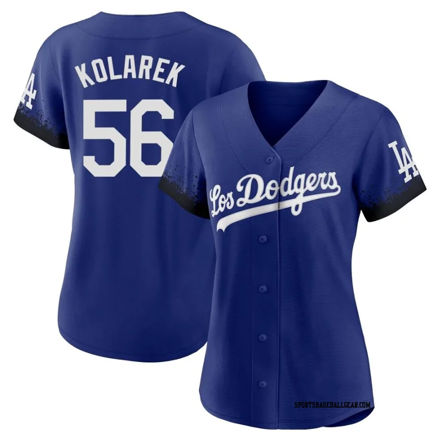 Adam Kolarek Women's Los Angeles Dodgers Royal Replica 2021 City Connect Jersey