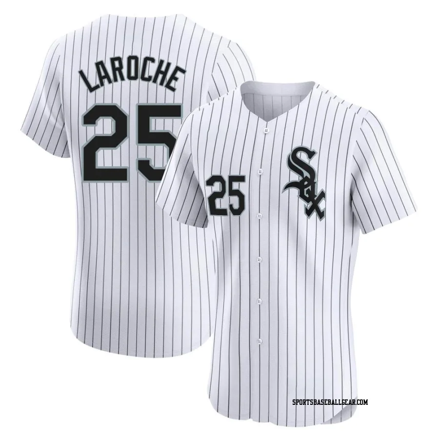 Adam LaRoche Men's Chicago White Sox White Elite Home Jersey