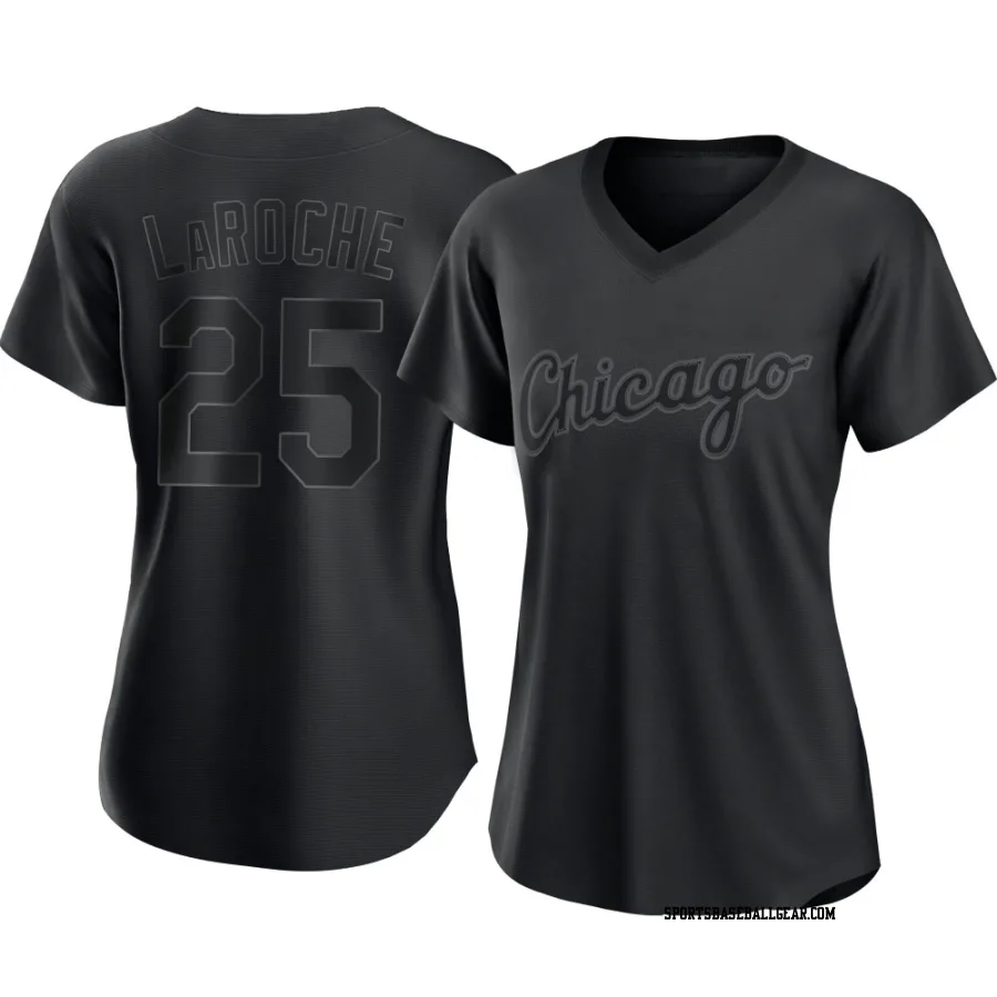 Adam LaRoche Women's Chicago White Sox Black Replica Pitch Fashion Jersey