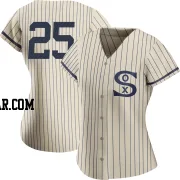 Adam LaRoche Women's Chicago White Sox Cream Authentic 2021 Field of Dreams Jersey