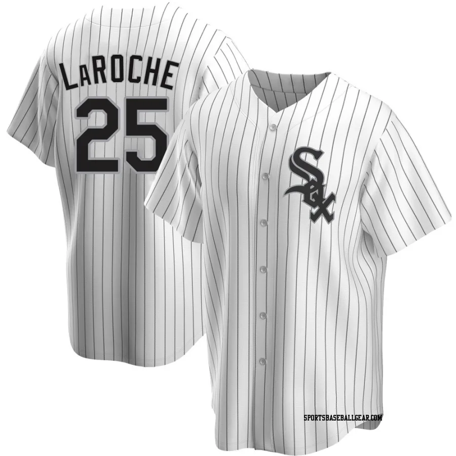 Adam LaRoche Youth Chicago White Sox White Replica Home Jersey