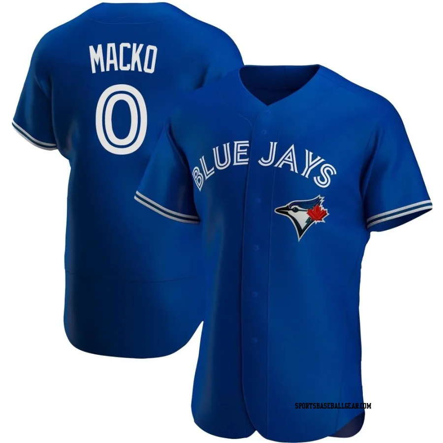 Adam Macko Men's Toronto Blue Jays Royal Authentic Alternate Jersey