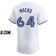 Adam Macko Men's Toronto Blue Jays White Elite Home Jersey