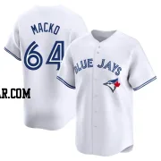 Adam Macko Men's Toronto Blue Jays White Limited Home Jersey