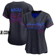 Adam Macko Women's Toronto Blue Jays Black Limited 2024 City Connect Jersey