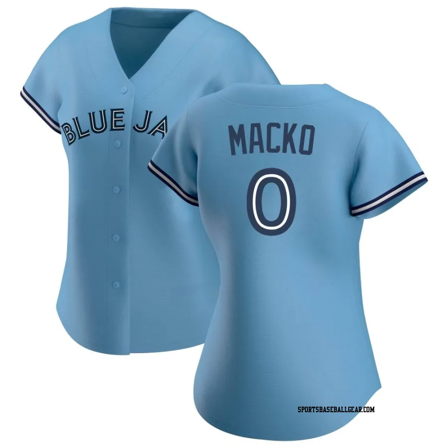 Adam Macko Women's Toronto Blue Jays Blue Replica Jersey