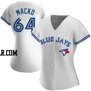 Adam Macko Women's Toronto Blue Jays White Authentic Home Jersey