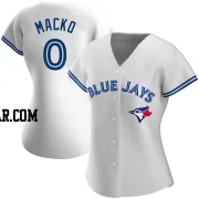 Adam Macko Women's Toronto Blue Jays White Authentic Home Jersey