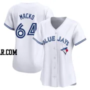 Adam Macko Women's Toronto Blue Jays White Limited Home Jersey