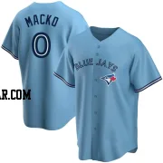 Adam Macko Youth Toronto Blue Jays Blue Replica Powder Alternate Jersey