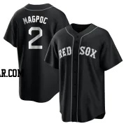 Adam Magpoc Men's Boston Red Sox Black/White Replica Jersey