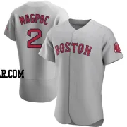 Adam Magpoc Men's Boston Red Sox Gray Authentic Road Jersey