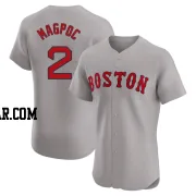 Adam Magpoc Men's Boston Red Sox Gray Elite Road Jersey