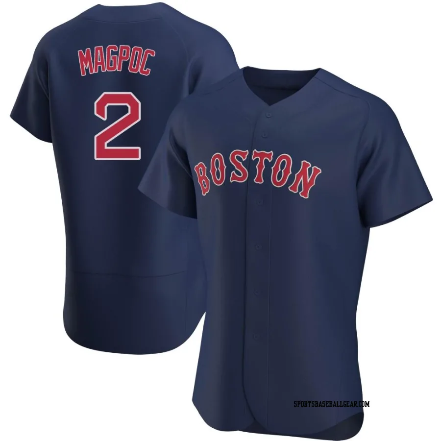 Adam Magpoc Men's Boston Red Sox Navy Authentic Alternate Jersey