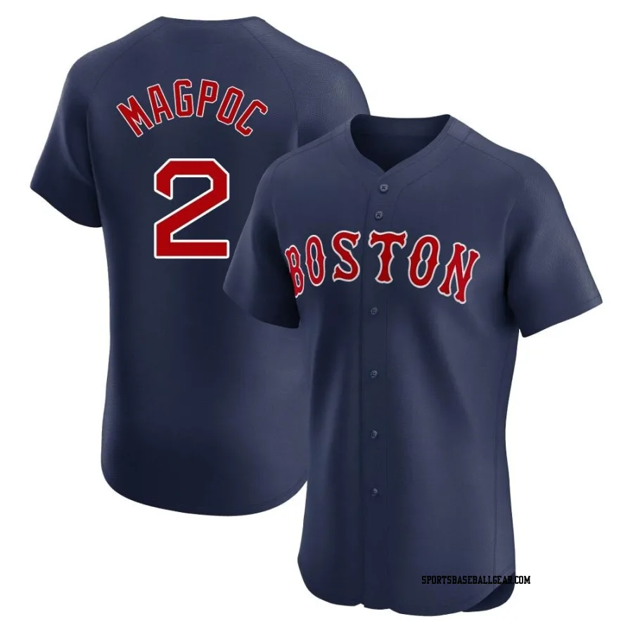 Adam Magpoc Men's Boston Red Sox Navy Elite Alternate Jersey