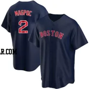 Adam Magpoc Men's Boston Red Sox Navy Replica Alternate Jersey