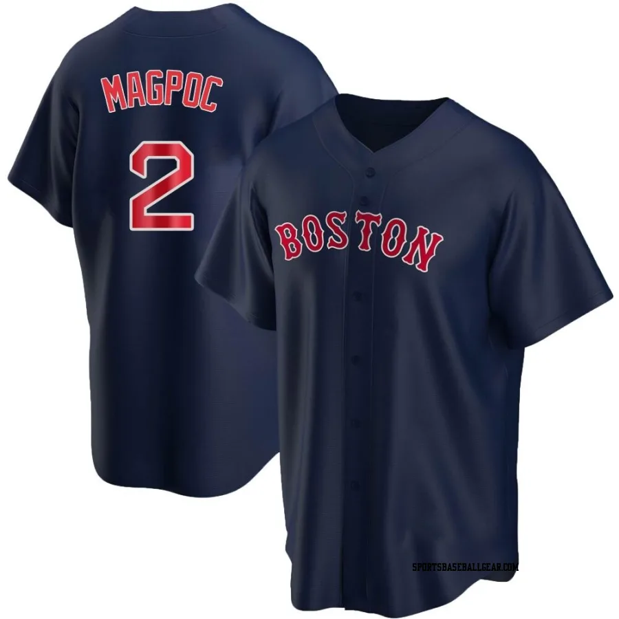 Adam Magpoc Men's Boston Red Sox Navy Replica Alternate Jersey