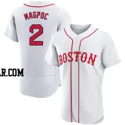 Adam Magpoc Men's Boston Red Sox White Authentic 2021 Patriots' Day Jersey