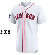 Adam Magpoc Men's Boston Red Sox White Elite Home Patch Jersey