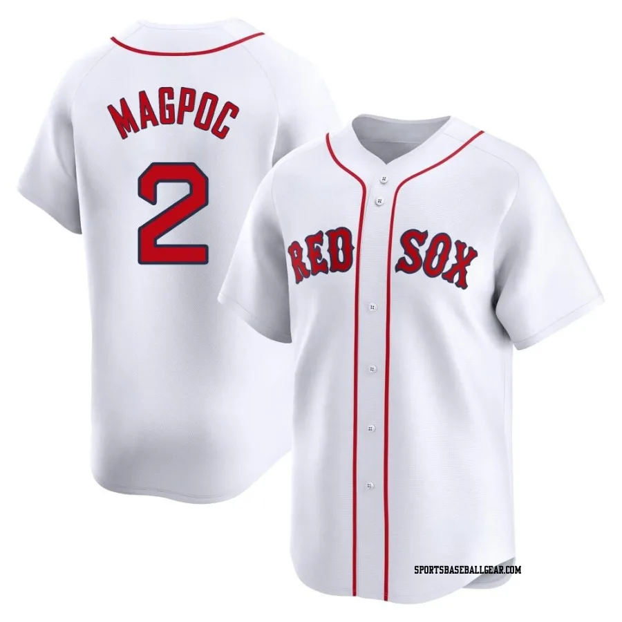 Adam Magpoc Men's Boston Red Sox White Limited Home Jersey