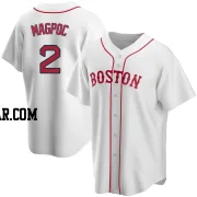 Adam Magpoc Men's Boston Red Sox White Replica Alternate Jersey