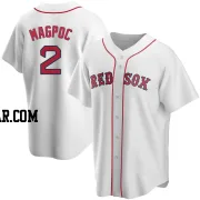 Adam Magpoc Men's Boston Red Sox White Replica Home Jersey