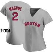 Adam Magpoc Women's Boston Red Sox Gray Authentic Road Jersey