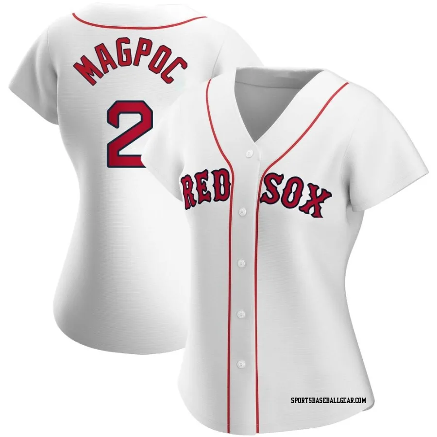 Adam Magpoc Women's Boston Red Sox White Authentic Home Jersey