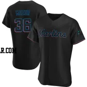 Adam Mazur Men's Miami Marlins Black Authentic Alternate Jersey