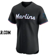 Adam Mazur Men's Miami Marlins Black Elite Alternate Vapor Premier Jersey