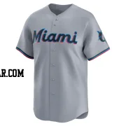 Adam Mazur Men's Miami Marlins Gray Limited Road Jersey