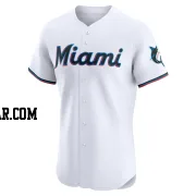 Adam Mazur Men's Miami Marlins White Elite Home Jersey