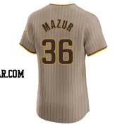 Adam Mazur Men's San Diego Padres Brown Elite Alternate Jersey